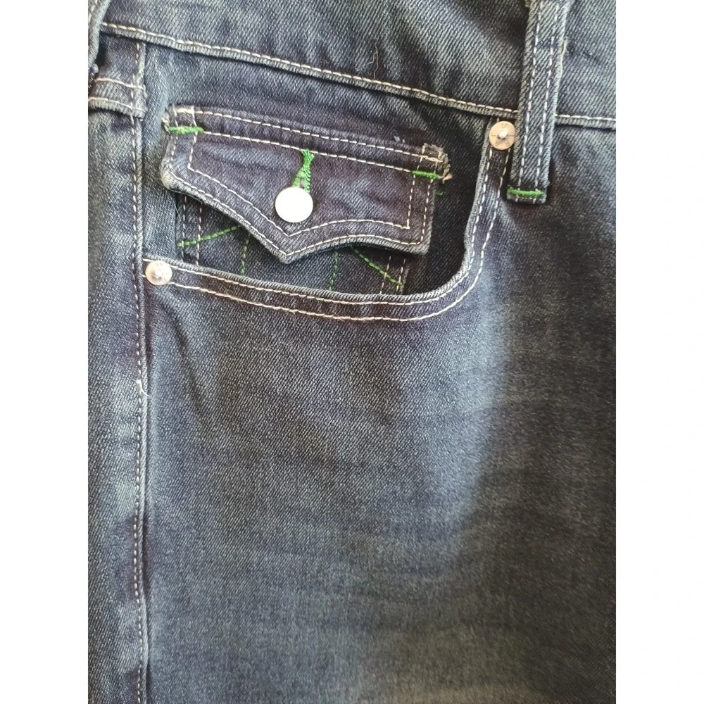 True Religion Jeans Mens Size 33x34‎ Ricky Big T Flap Relaxed Straight Sunkissed
